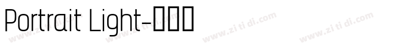 Portrait Light字体转换